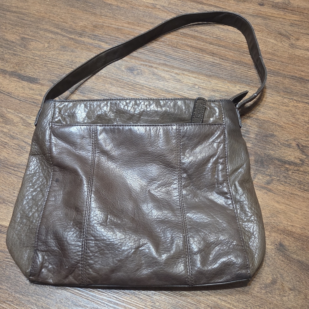 Rolfs Genuine Leather Brown Handbag Purse.